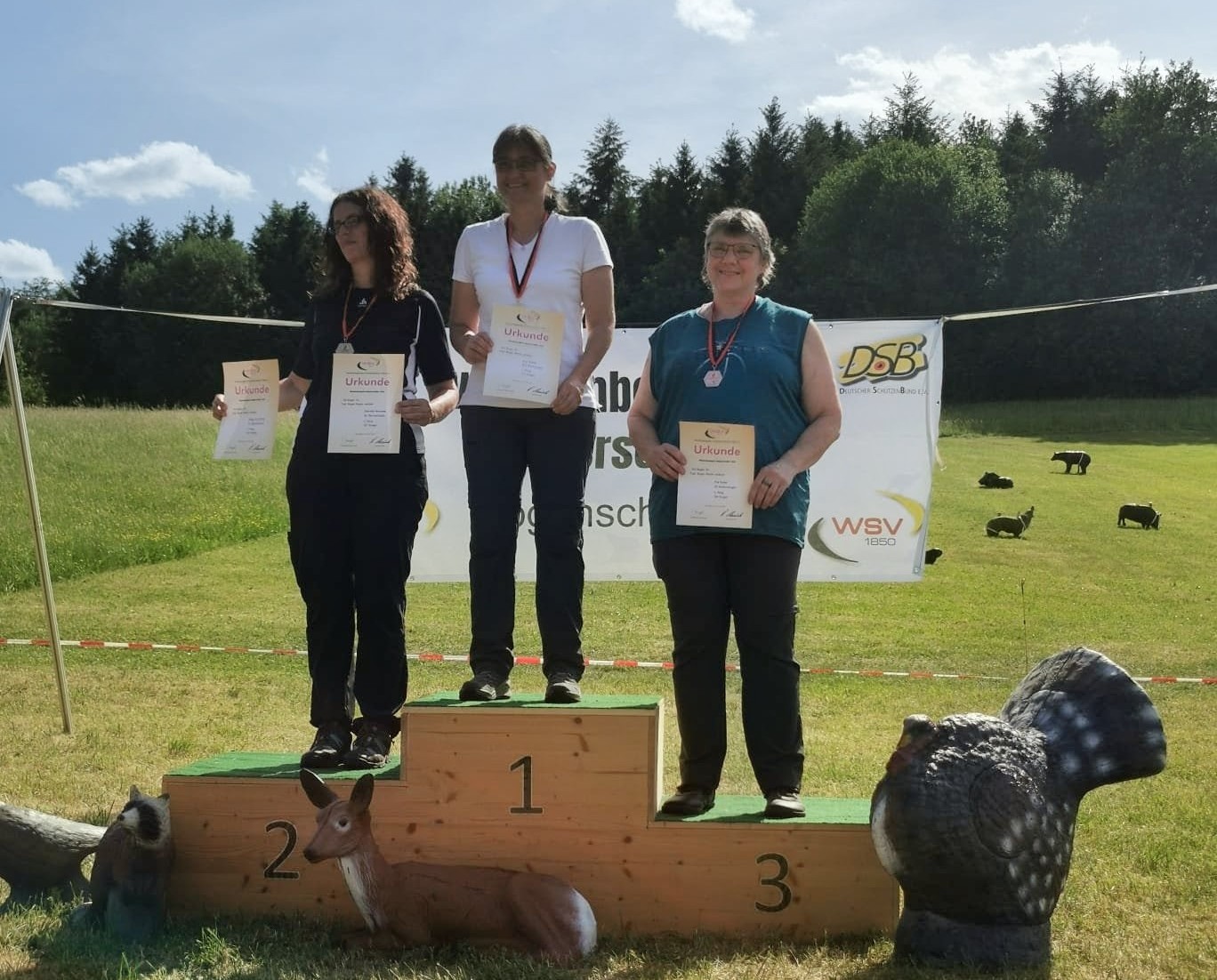 Siegerehrung beim 3D-Bogenturnier